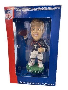 Vintage Bobble Dreams John Elway Limited Edition NFL World Best Bobble Head NEW